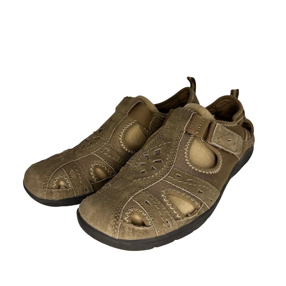 Earth Origins Taye Womens Brown Leather Mesh Fisherman Sport Sandals Size‎ 7.5M